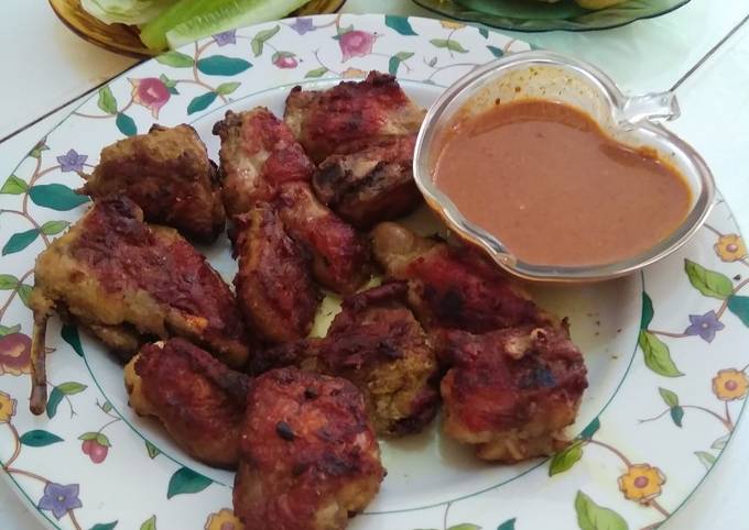 Resep Ayam panggang bumbu sate🍡, Enak