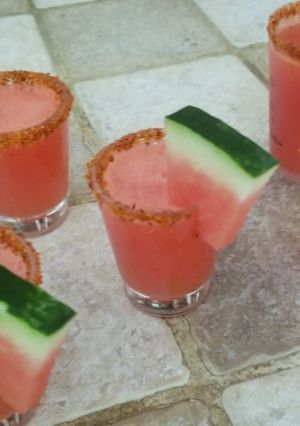 A picture of Mexican candy shots.
