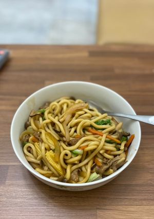 炒烏龍麵 的食譜成品照片