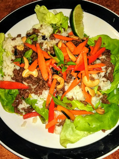 A picture of Thai Basil Beef.