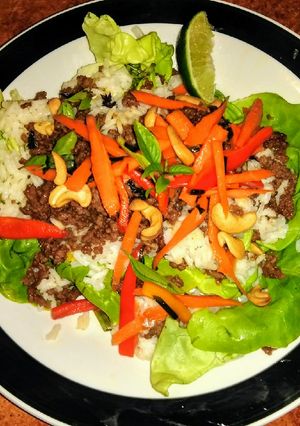 A picture of Thai Basil Beef.