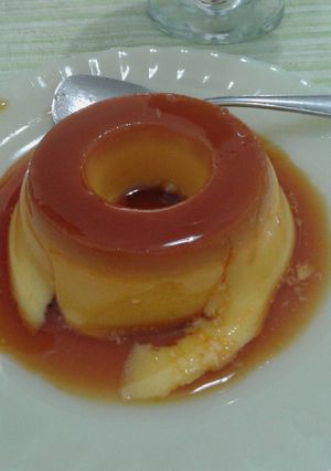 Una foto de Flan casero