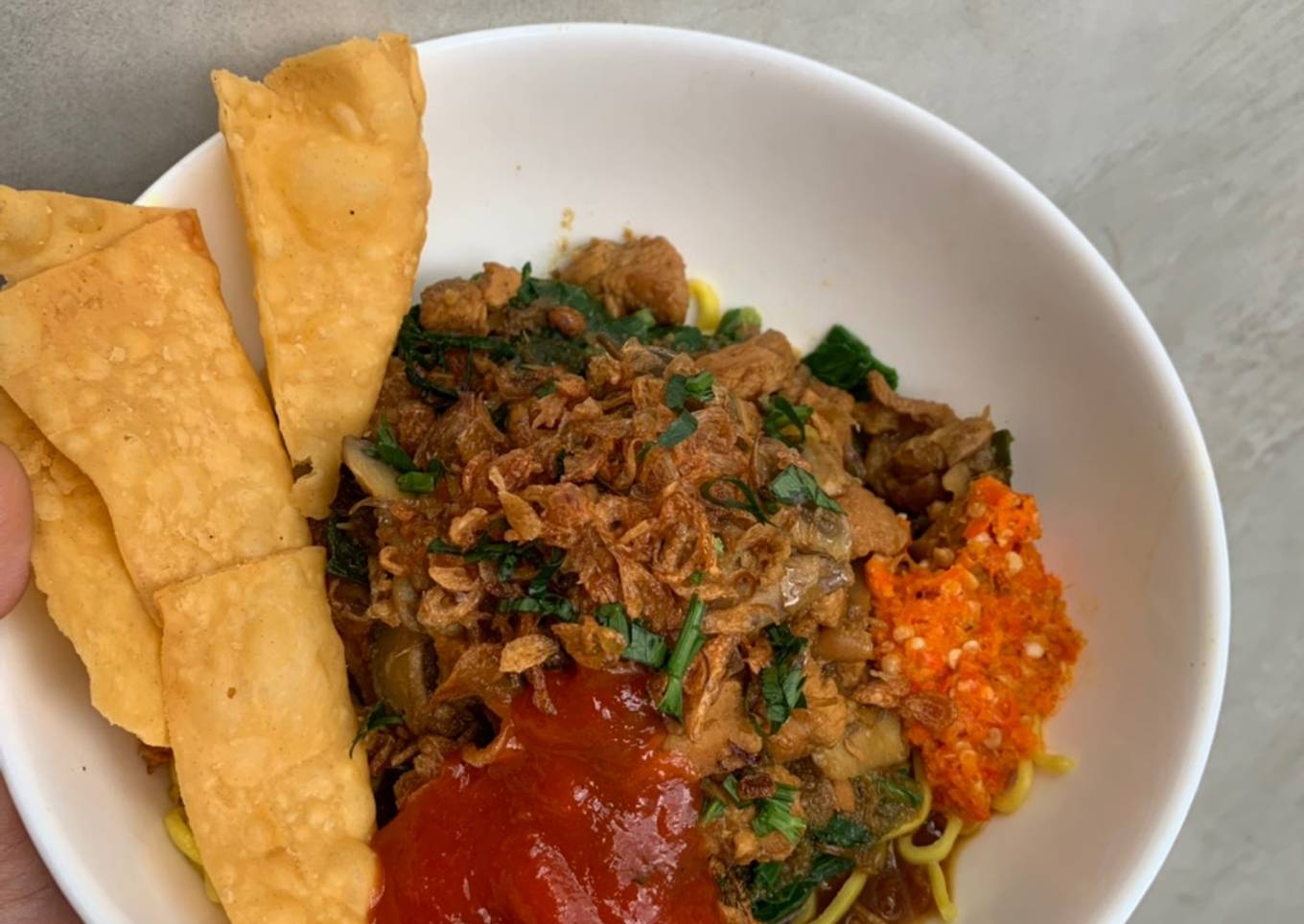 Mie ayam jamur