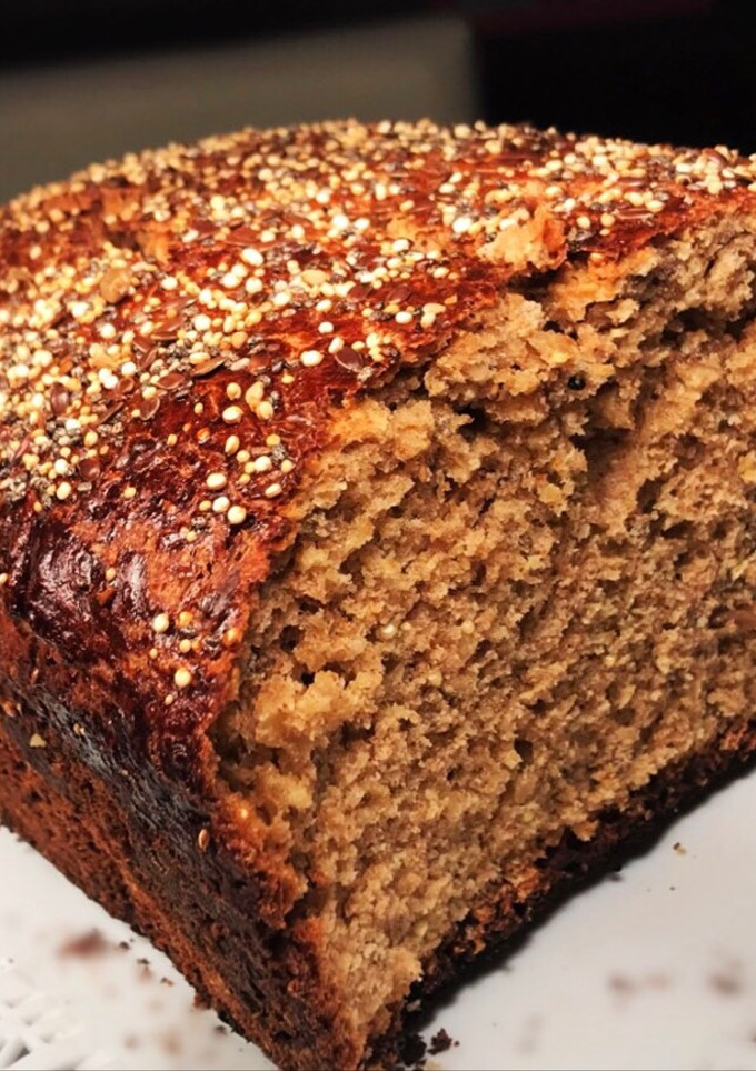Una foto de Pan integral 100% con avena. El más rico, esponjoso y saludable