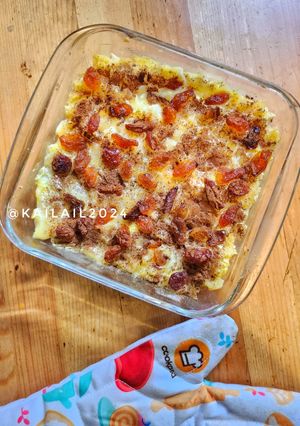 Foto resep Bread Pudding Durian Maizena