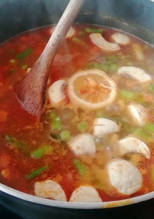 Pikáns tejszínes zöldségleves recept fotója