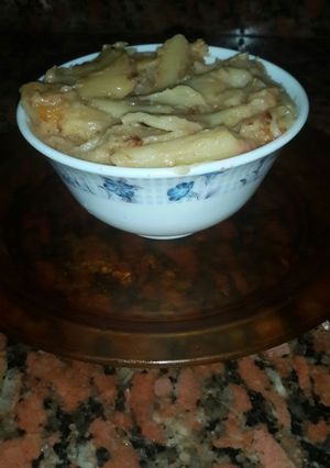 صورة لوصفة مكرونه بالبشاميل والجمبري
