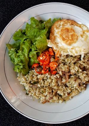 Foto resep Isi piring ku Nasi goreng Ijo