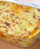 Lasaña de carnes y quesos