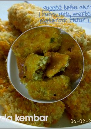 Foto resep Nugget ceria (tahu, wortel, telur, mie & makaroni) 😄