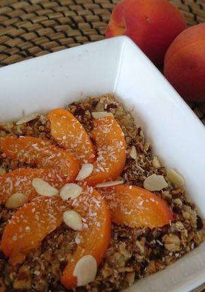 Une photo de Porridge cake au granolat maison