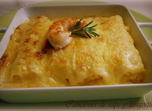Foto principal de Canelones de rape y langostinos