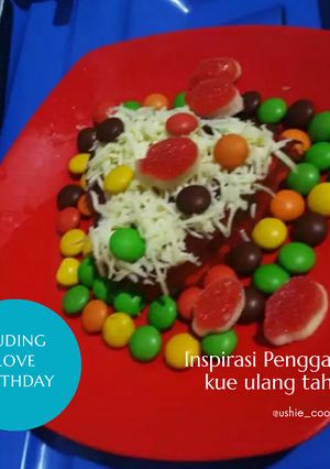 Foto resep Puding Love Birthday