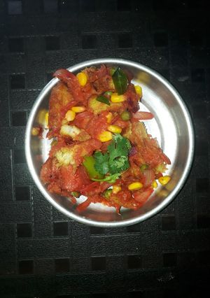 A picture of Bread upma.