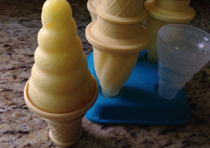 Homemade Pineapple ice cream-自製濃醇綿密的鳳梨冰淇淋❤!!! 食譜成品照片