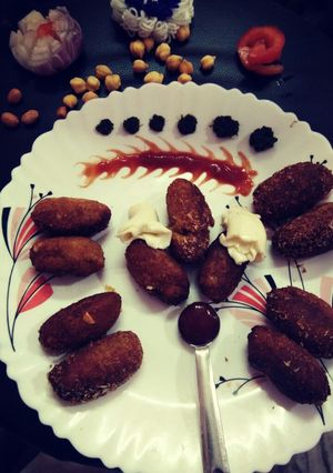 A picture of Cheesy chickpea poppers.