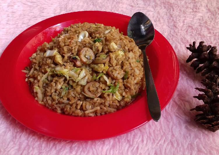 Nasi goreng mawut tanpa mie