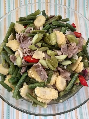 Langkah Mudah untuk Menyiapkan Resep Kacang Panjang Tumis Pete Daging iris yang  Bikin Ketagihan Anti Ribet, Mantap