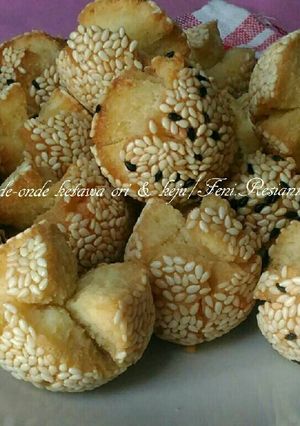 Foto resep Onde-onde ketawa rasa original & keju