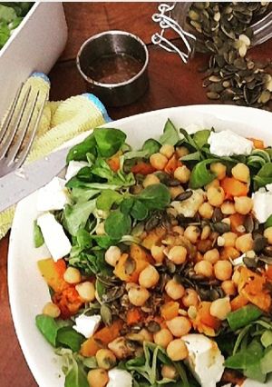 Une photo de Salade de butternut rotie