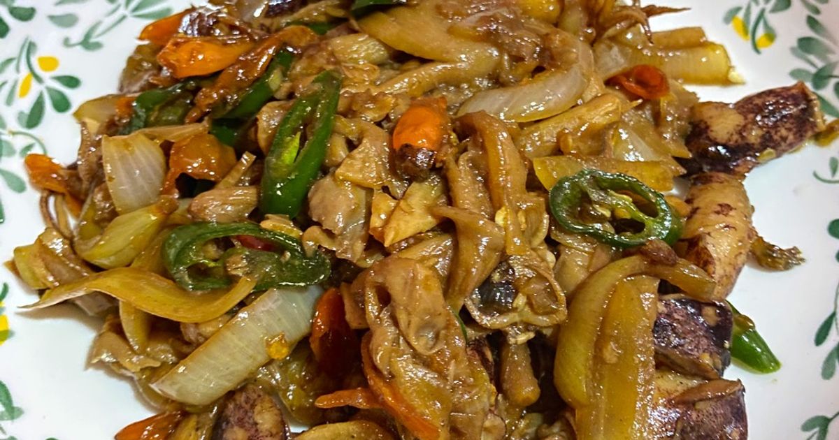 Tumis Jamur Cumi Saus Tiram