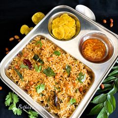 A picture of Verkadalai Sadam (Peanut Rice - South Indian style).