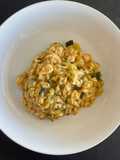 Risotto de pollo y verdura