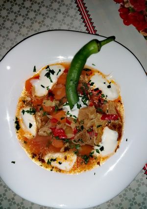 O poză a rețetei Ciorbă cu carne de vită.