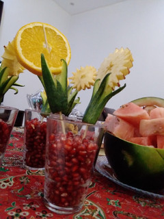عکسی از دستور گلدون میوه