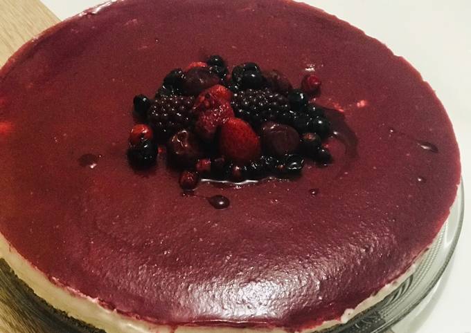 Méthode simple pour Préparer Rapide Cheesecake aux fruits rouges 💖😘
