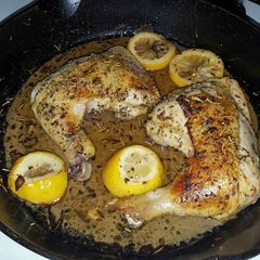 A picture of Cast Iron Pan Lemon Chicken.