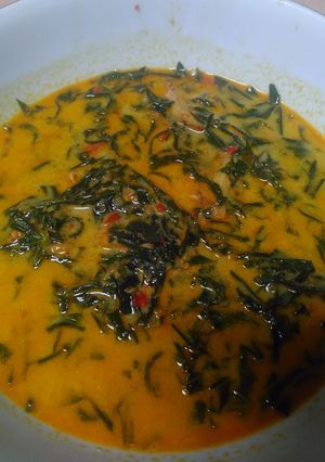 Foto resep Sayur daun singkong kuah santan