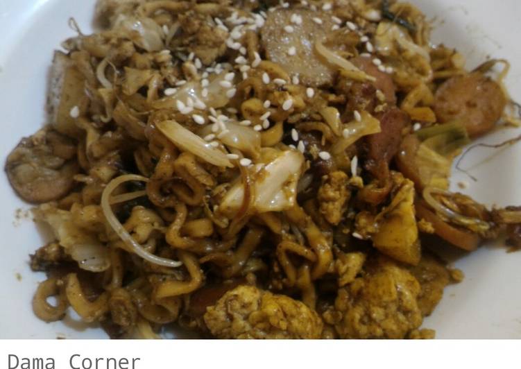 Resep Mie Goreng Mamak (Malaysian Street Food) #MalaysianFood Yang Enak Banget