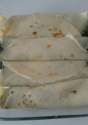 Una foto de Canelones de Verdura