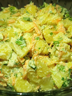 A picture of Creamy potato salad.