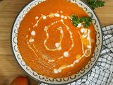 Crema de tomates rostizados sin lácteos