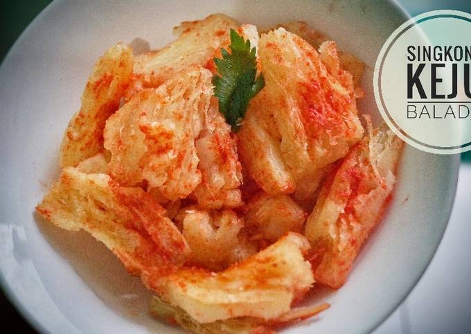 Langkah Mudah untuk Membuat Singkong keju balado merekah Anti Gagal