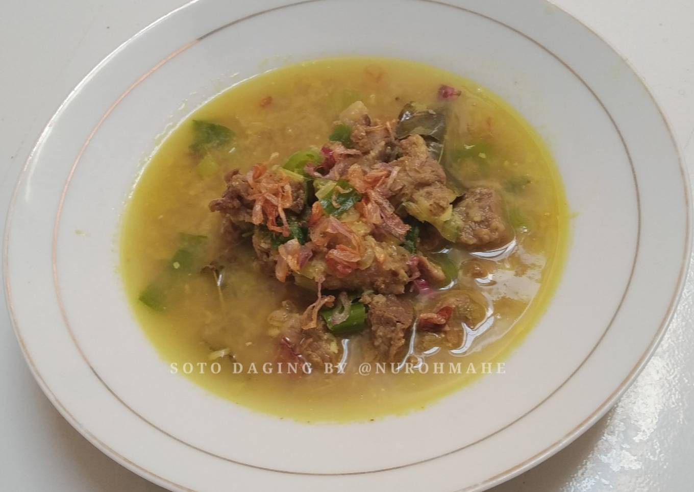 Soto Daging Kuah Bening (Tanpa Santan)