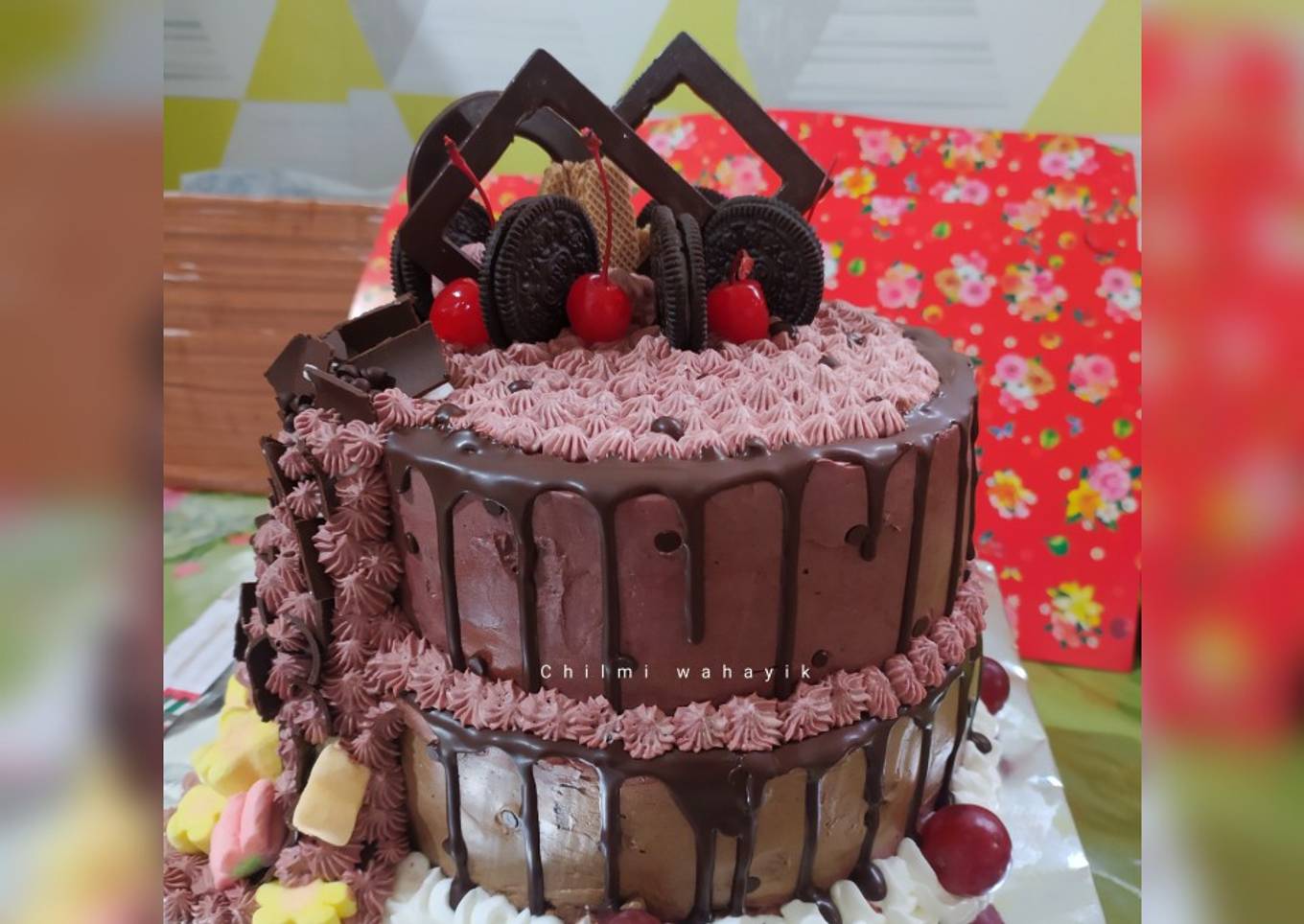 Resep Blackforest hitungan sendok Anti Gagal