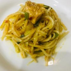 A picture of Tomato Cream Sauce Spaghetti.