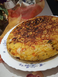 Una foto de Tortilla de patatas y verdura