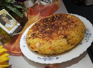 Una foto de Tortilla de patatas y verdura