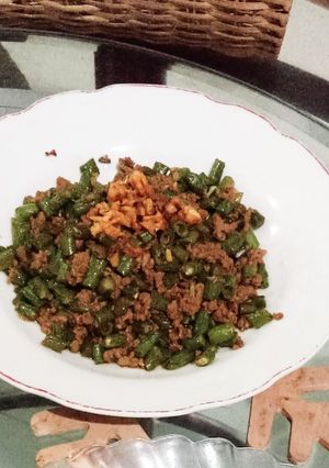 Foto resep Oseng Kacang Panjang Daging