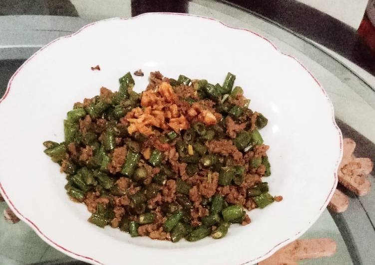 Oseng Kacang Panjang Daging