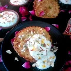 A picture of Malpua Kheer.
