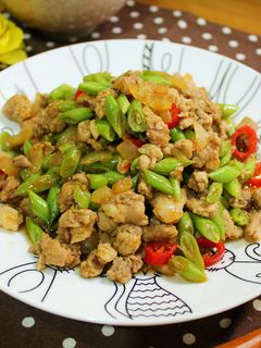 四季豆辣炒肉末 的食譜成品照片