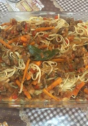 Una foto de Fideos con tuco 👩🏻‍🍳