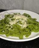 Fideos de semolin con acelga