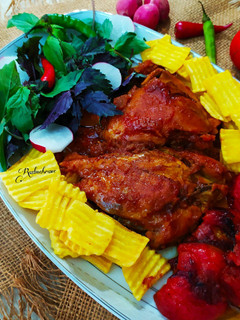 عکسی از دستور مرغ سرخ شده