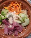 Poke bowl de atún fresco